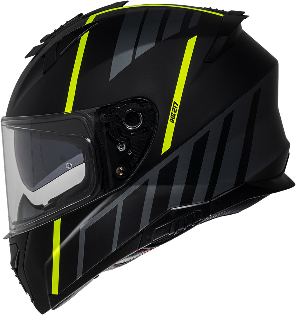 iXS Integralhelm iXS217 2.0 matt schwarz-gelb fluo