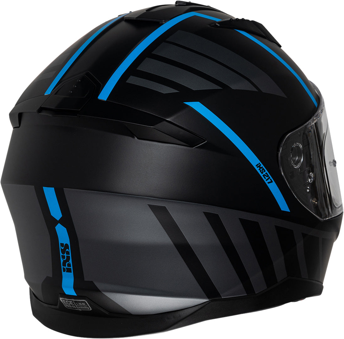 iXS Integralhelm iXS217 2.0 matt schwarz-türkis