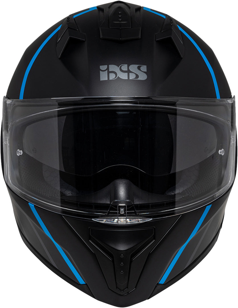 iXS Integralhelm iXS217 2.0 matt schwarz-türkis