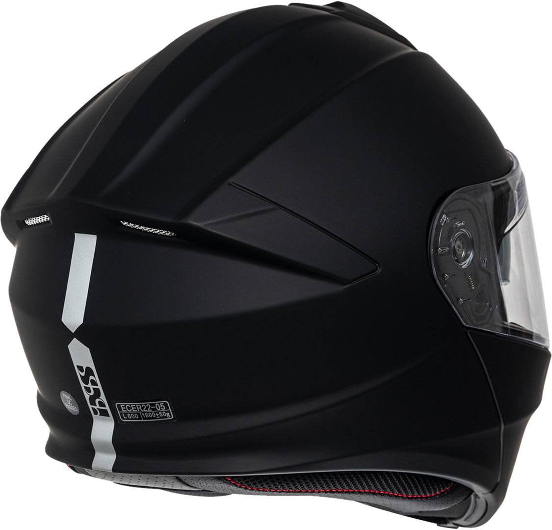 iXS Klapphelm iXS301 1.0 in mattschwarz, klappbarer Motorradhelm mit glatter Oberfläche und komfortabler Passform.
