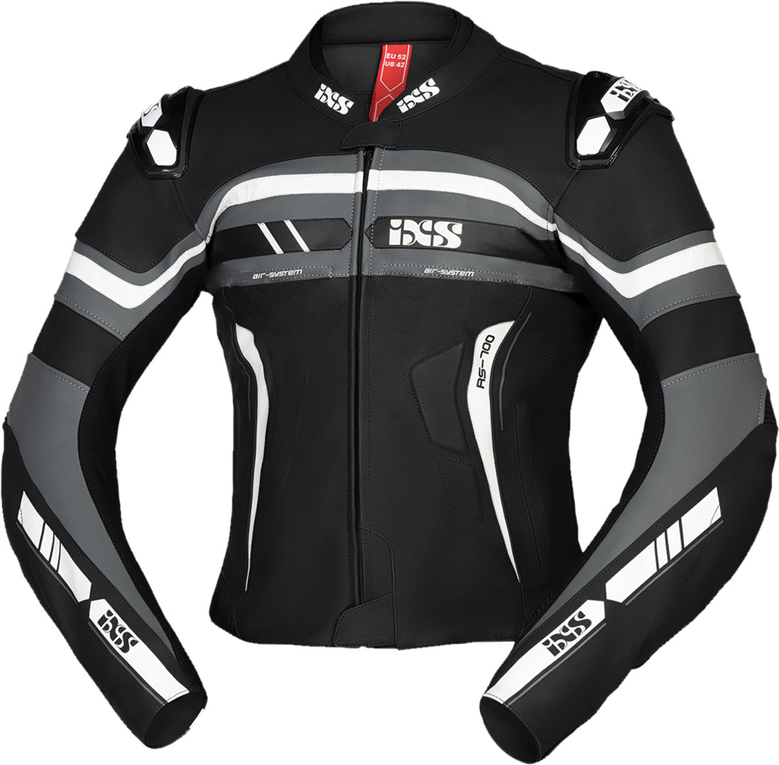 iXS Kombi Sport LD RS-700 2pc schwarz-grau-weiss