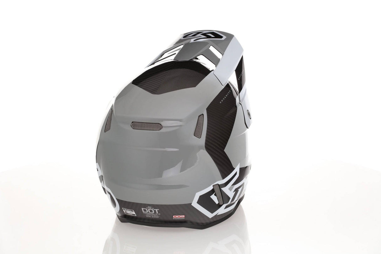 Motocrosshelm 6D ATR-3 Pure Gloss Weiß, stabiler 6D Helm mit glänzendem weißen Finish, für sicheren Schutz beim Offroad-Fahren