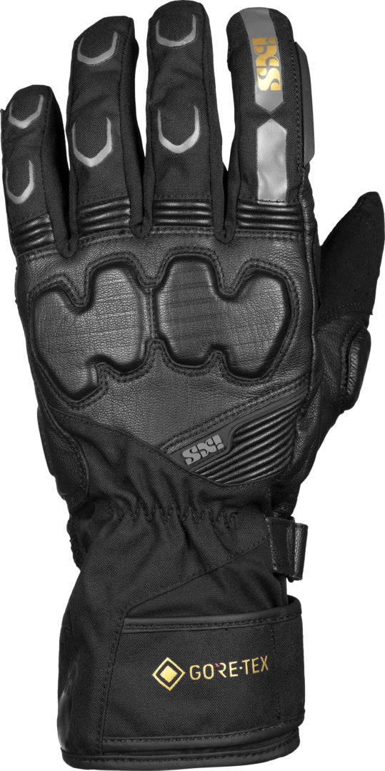 Schwarze iXS Tour Handschuh Vidor-GTX 1.0 mit robustem Material und verstärktem Handrücken, für Radfahren und Outdoor-Aktivitäten