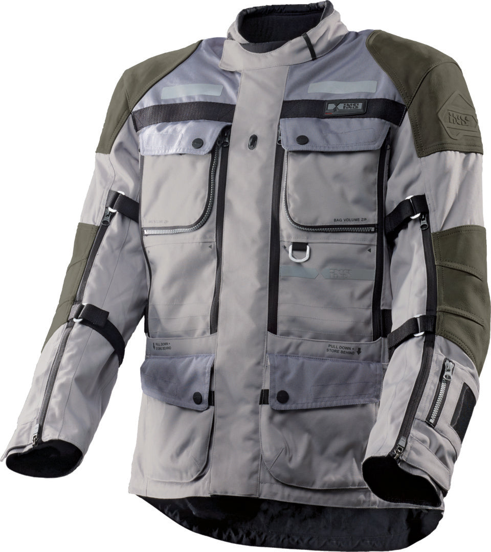 iXS Tour LT Jacke Montevideo-Air 2.0 hellgrau-dunkelgrau