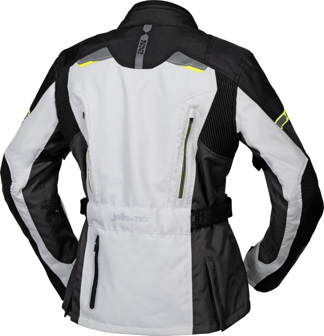 iXS Damen Jacke Tour Liz-ST grau-schwarz-gelb