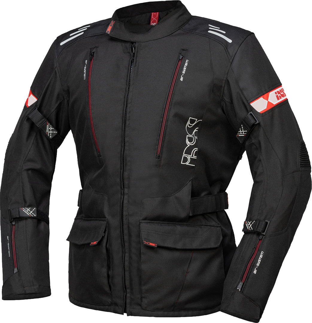 iXS Tour Jacke Lorin-ST schwarz-rot