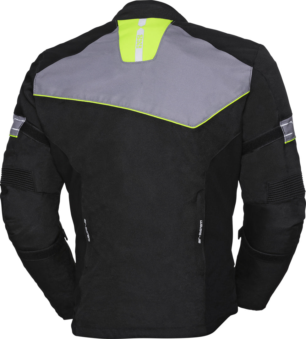iXS Sport Jacke 5/8 ST schwarz-grau-gelb