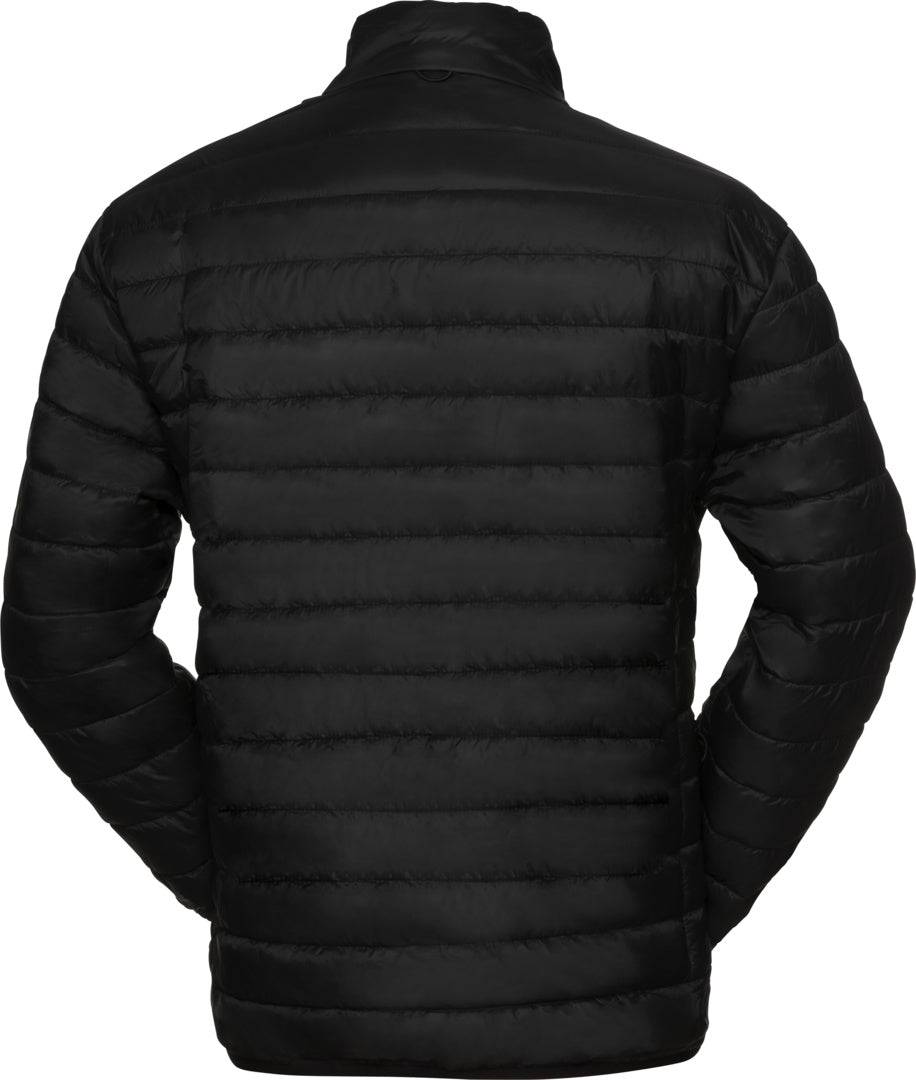 Schwarze iXS Steppjacke für Abenteuer, detailreiche Nahaufnahme der funktionalen Outdoor-Jacke