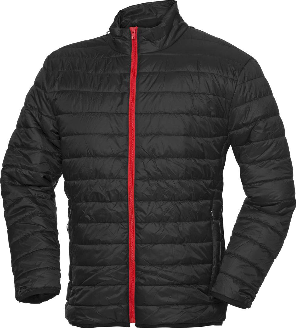 Schwarze iXS Steppjacke für Adventure-Jacken, detailreiche Textur und funktionales Design sichtbar