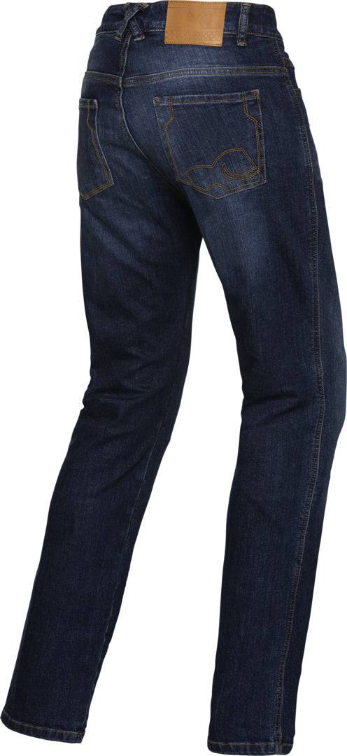 Blaue iXS Damen Cassidy Classic Jeans, Hosen-Classic im stilvollen Design, auf einem Model getragen.