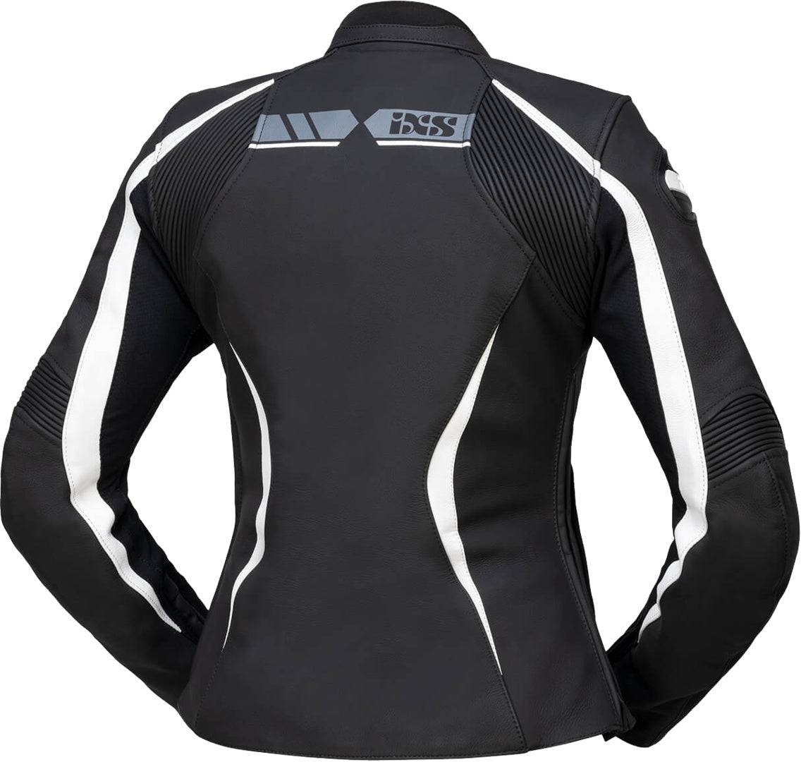iXS Sport LD Damen Tourenjacke RS-600 1.0 in Schwarz-Grau-Weiß, wind- und wasserdicht, mit reflektierenden Elementen