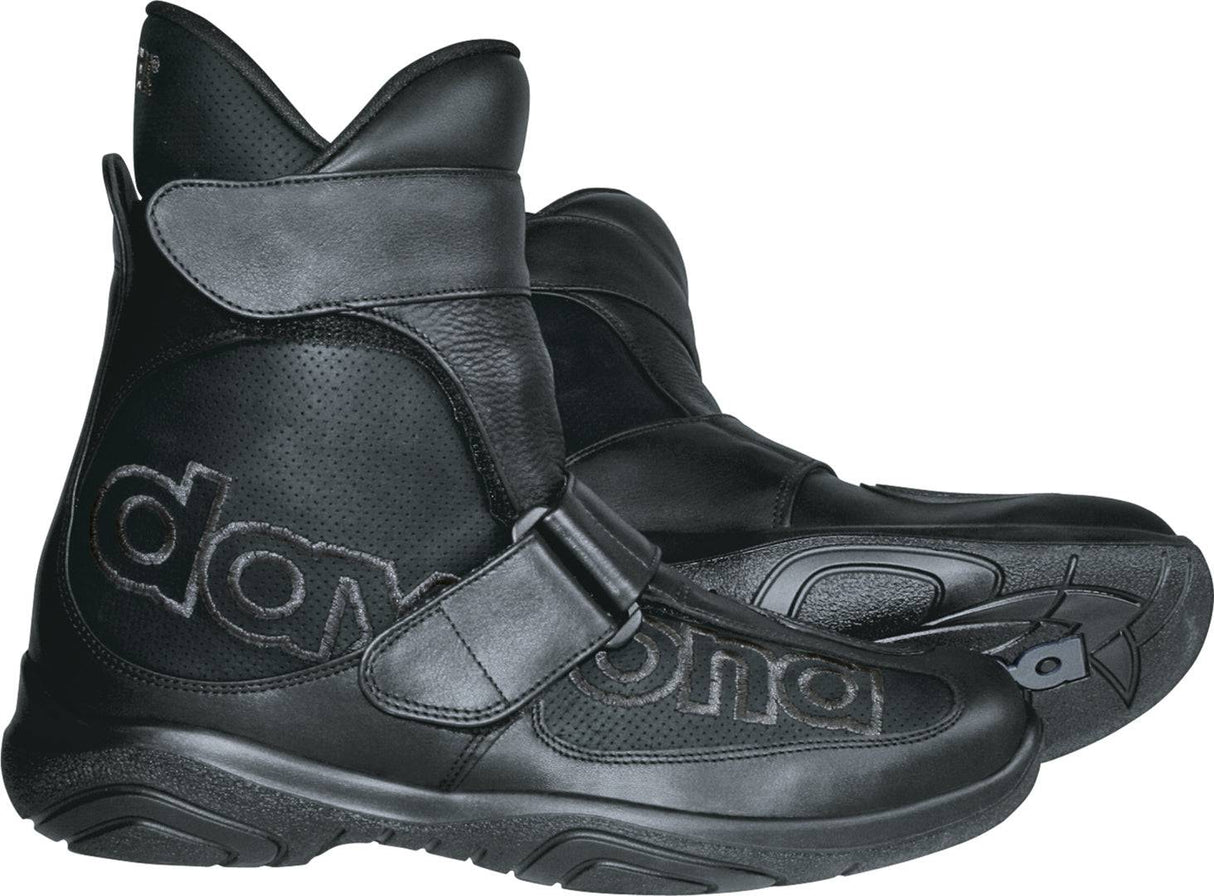 Schwarze Daytona Journey XCR kurze Stiefel aus Leder mit Schnürung und Profilsohle, modischer Alltags- und Wanderschuh