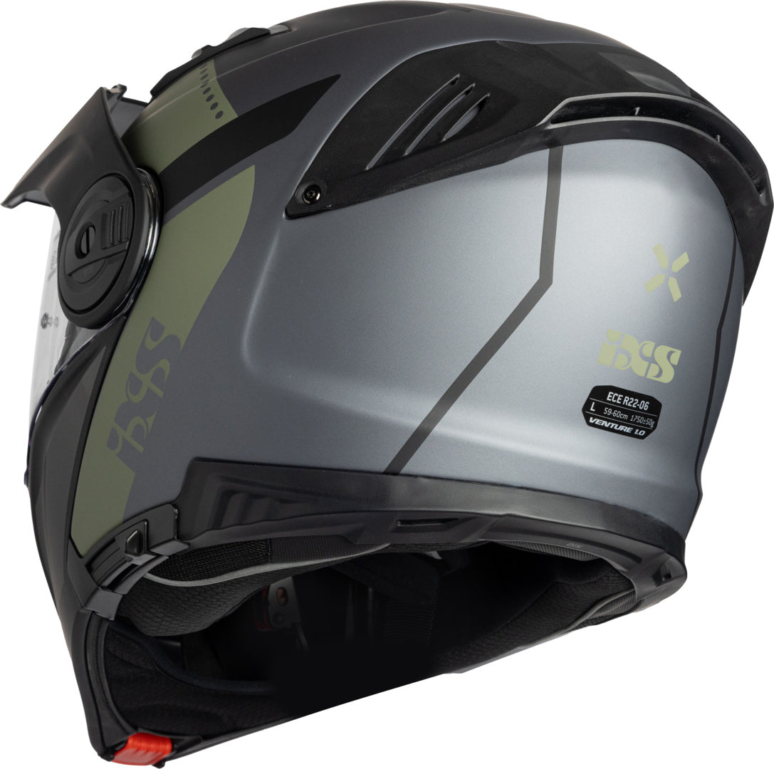 iXS Klapphelm Venture 1.0 matt schwarz-anthrazit-olive
