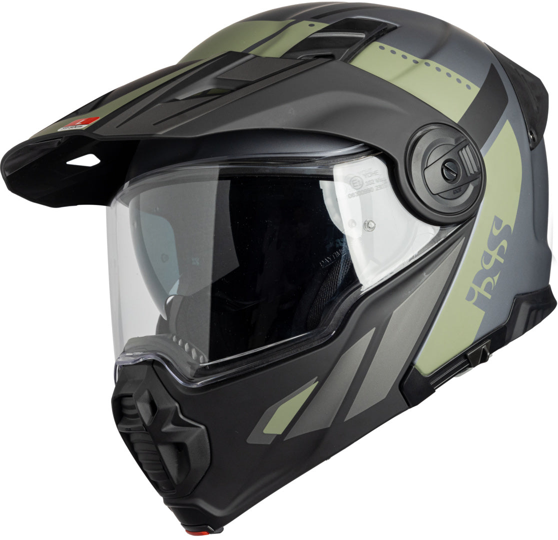 iXS Klapphelm Venture 1.0 matt schwarz-anthrazit-olive
