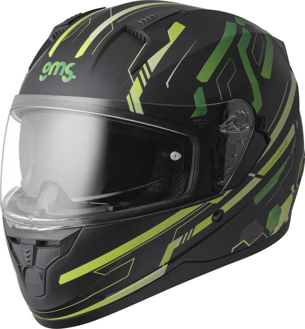 Gms Integralhelm Hexago Graphic grün