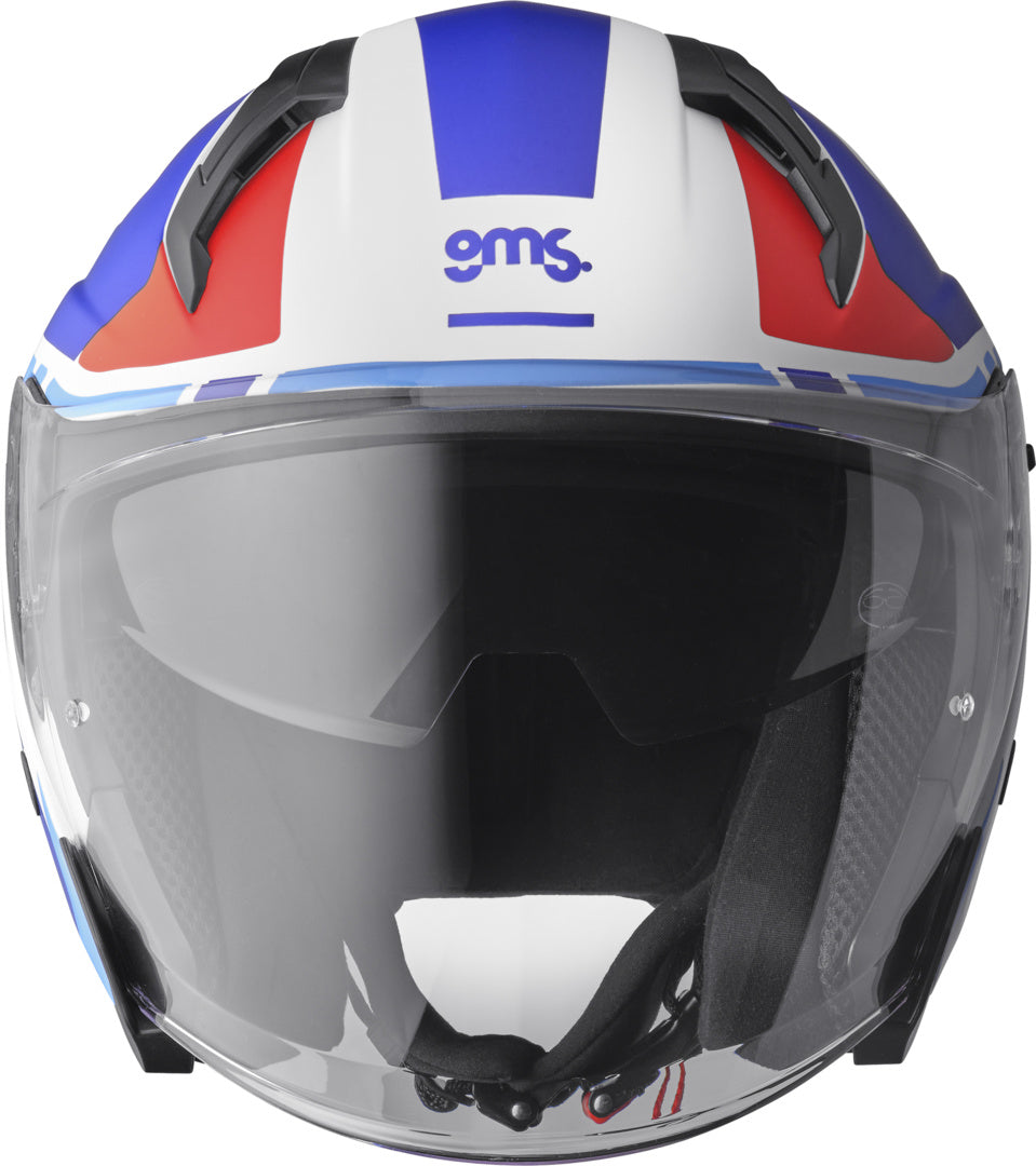 Gms Jethelm Vectus schwarz matt-petrol-rot