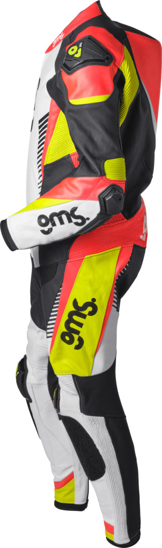 Gms Lederkombi GRC-1 1PCS schwarz-gelb-rot