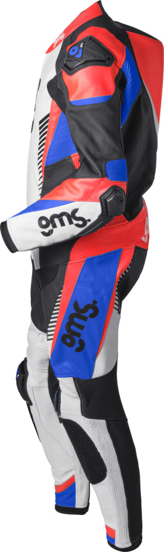 Gms Lederkombi GRC-1 1PCS schwarz-blau-rot