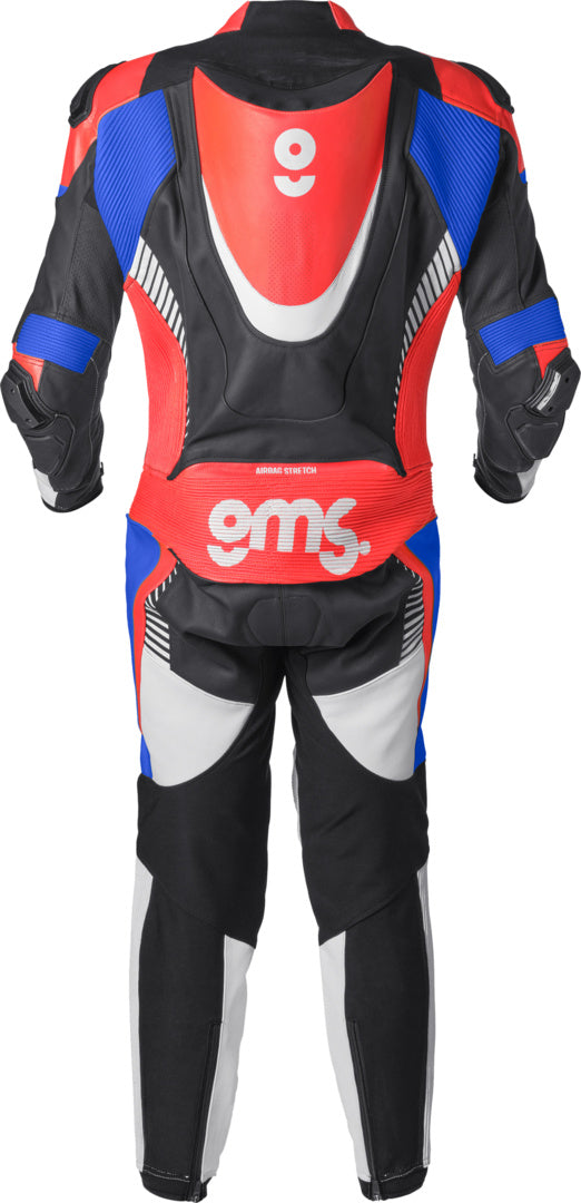 Gms Lederkombi GRC-1 1PCS schwarz-blau-rot