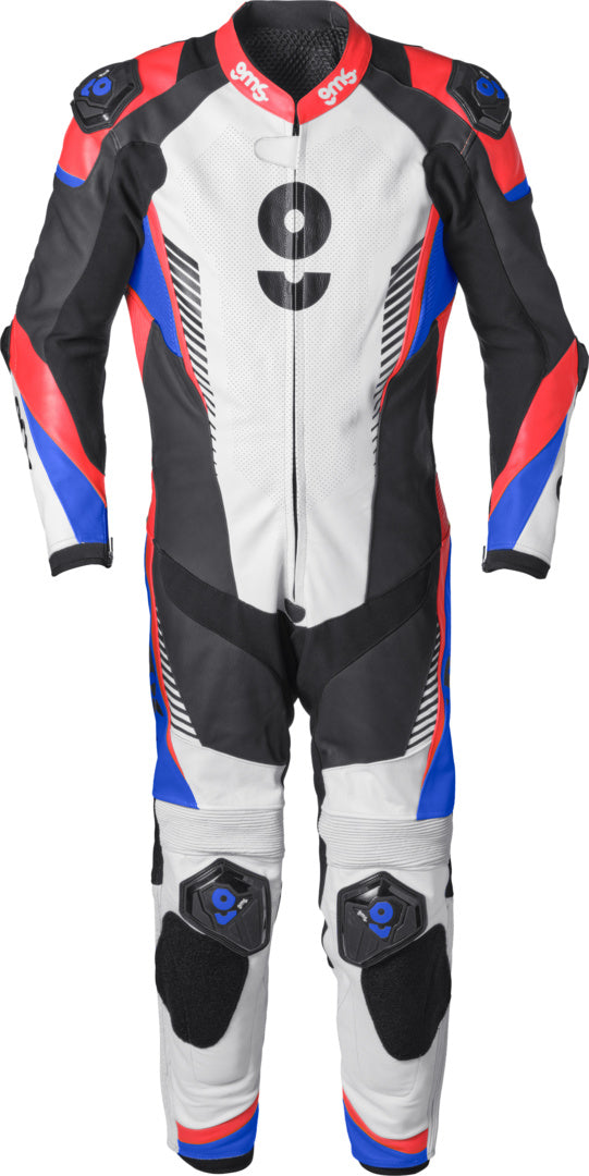 Gms Lederkombi GRC-1 1PCS schwarz-blau-rot