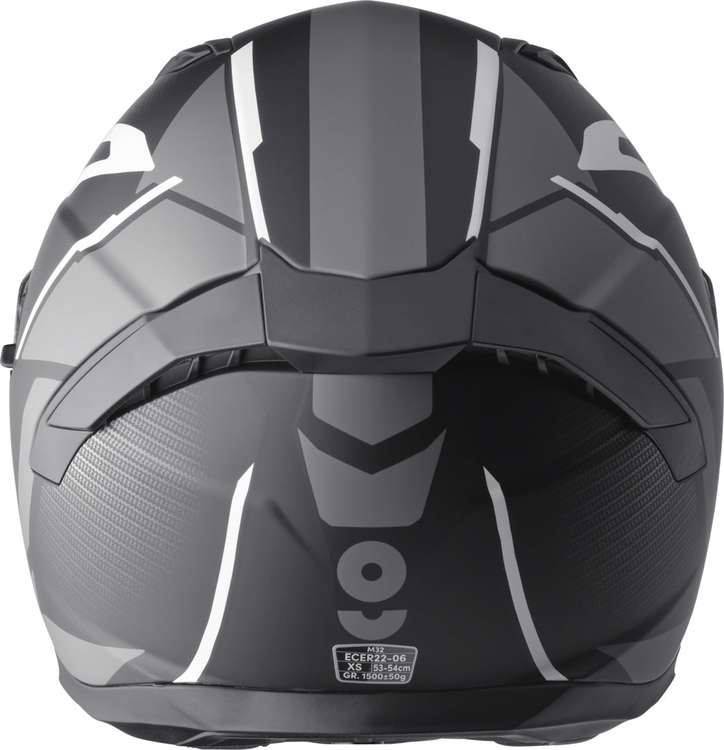 Gms Integralhelm Velox Graphic matt schwarz-grau