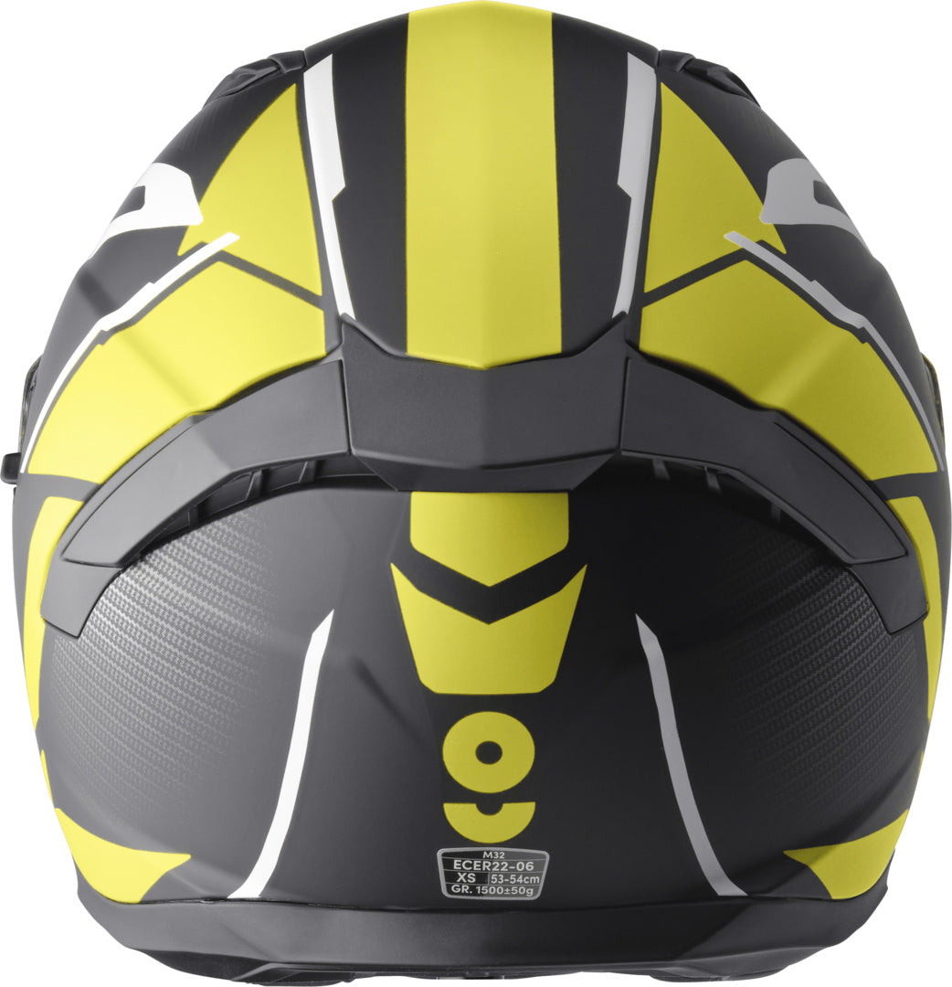 Gms Integralhelm Velox Graphic matt schwarz-gelb-grau