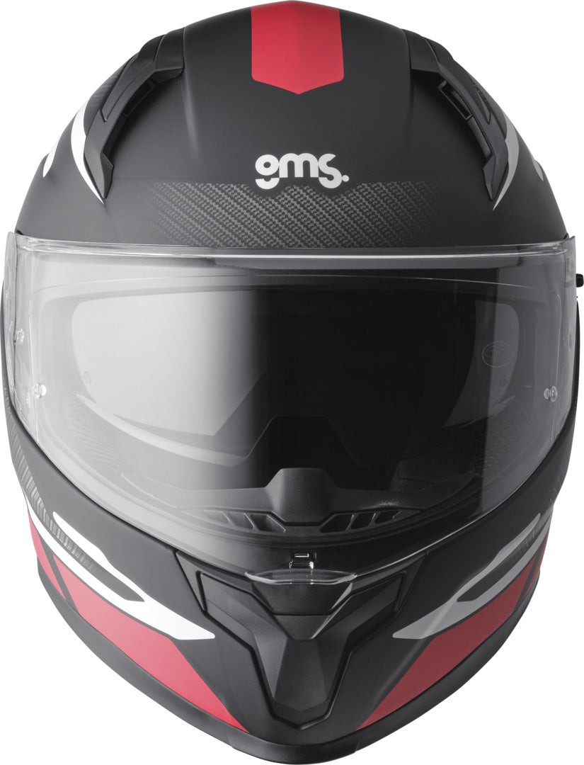 Gms Integralhelm Velox Graphic matt schwarz-rot-weiss