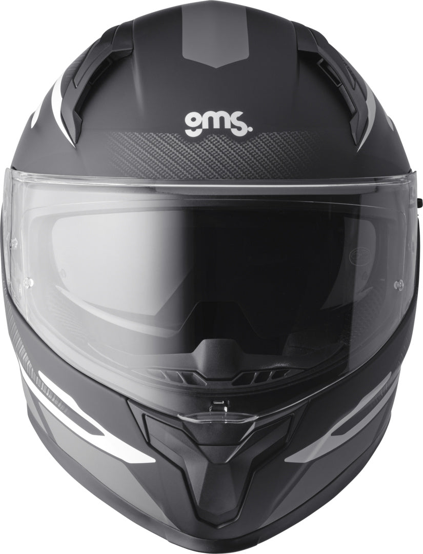 Gms Integralhelm Velox Graphic matt schwarz-grau