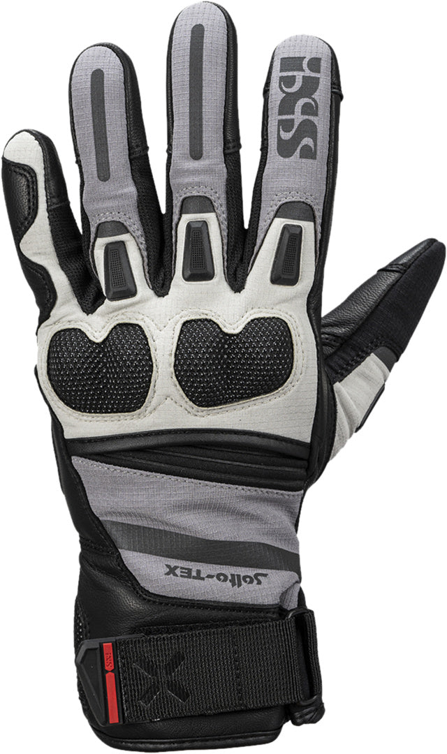 iXS Montevideo-ST Kurzhandschuhe schwarz-hellgrau