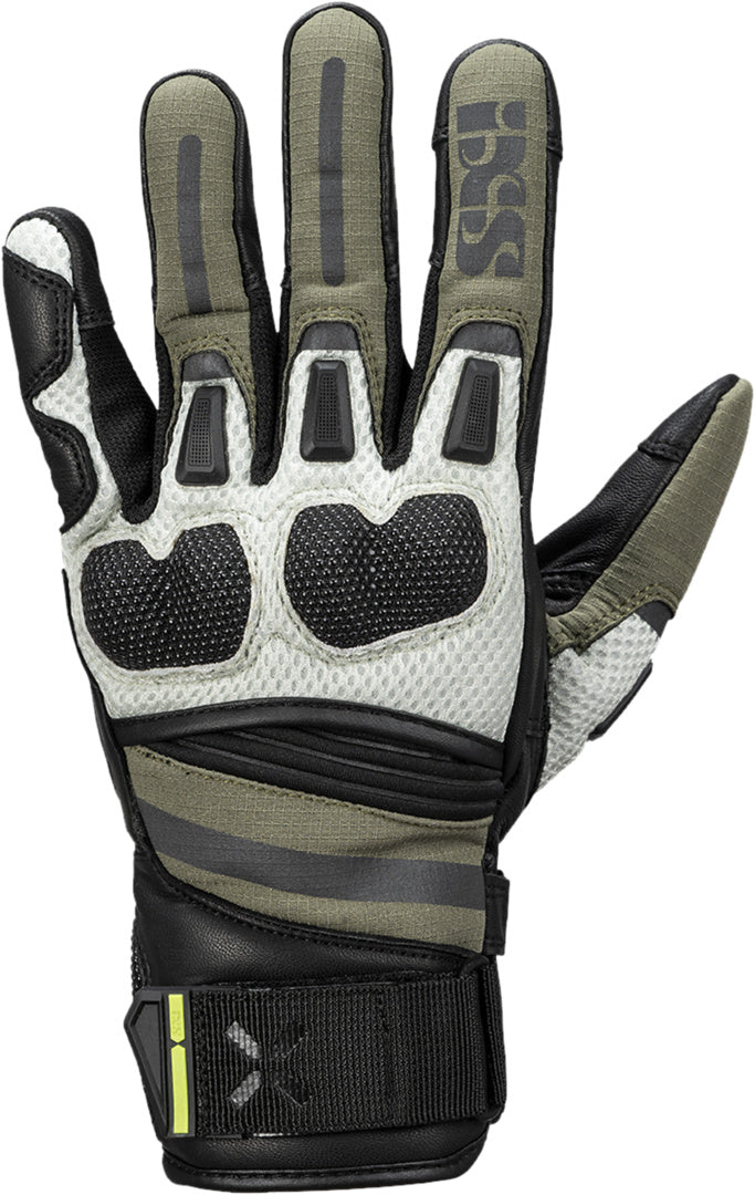 iXS Montevideo-Air 2.0 Kurzhandschuhe schwarz-oliv-hellgrau