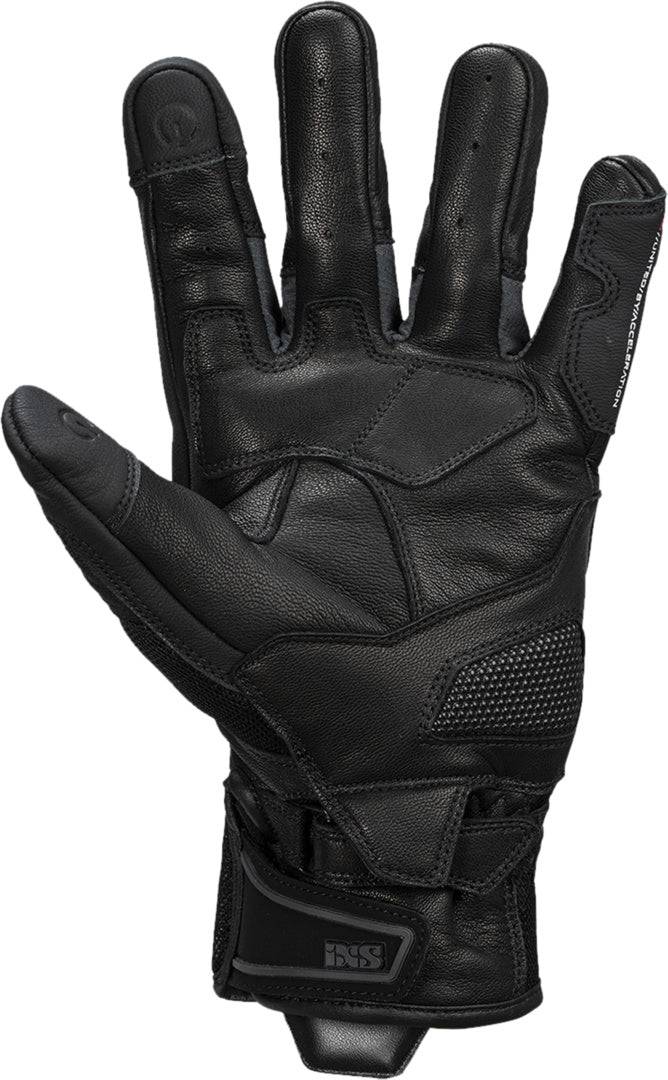 Schwarze Damen-Handschuhe iXS Rapid-Air 1.0 mit atmungsaktivem Design und flexiblen Material für Komfort und Schutz