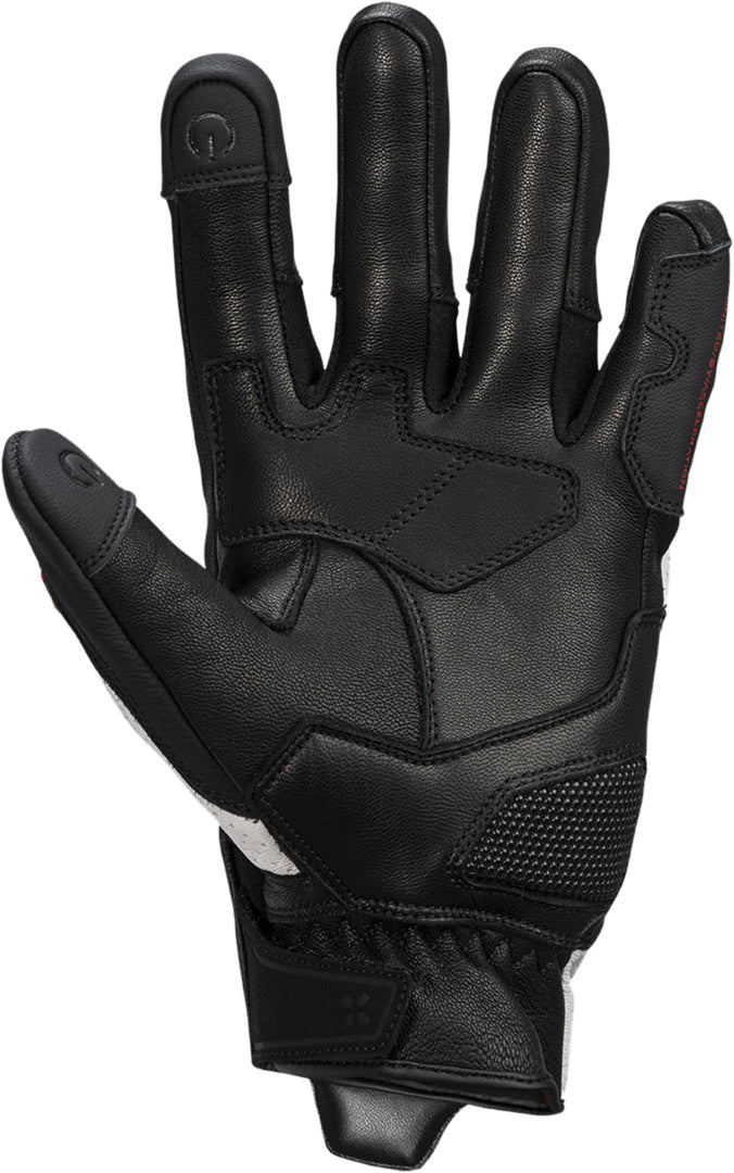 iXS Rapid 1.0 Lederhandschuhe schwarz-weiss-rot