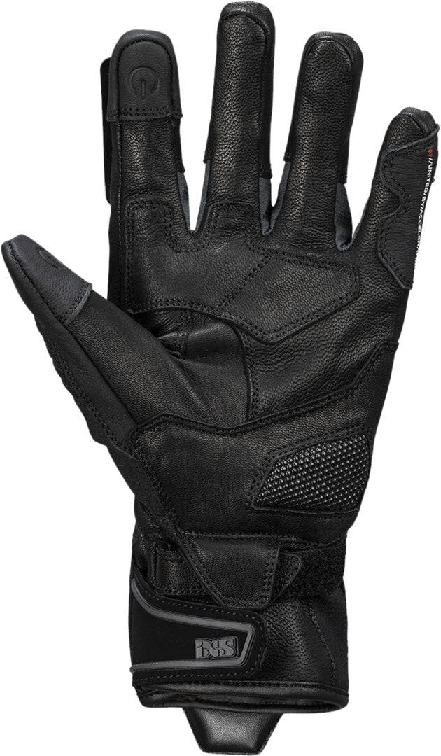 Schwarze Damen-Handschuhe iXS Rapid-STX 1.0 aus weichem Material, detailreiche Nähte, ergonomisches Design für Komfort