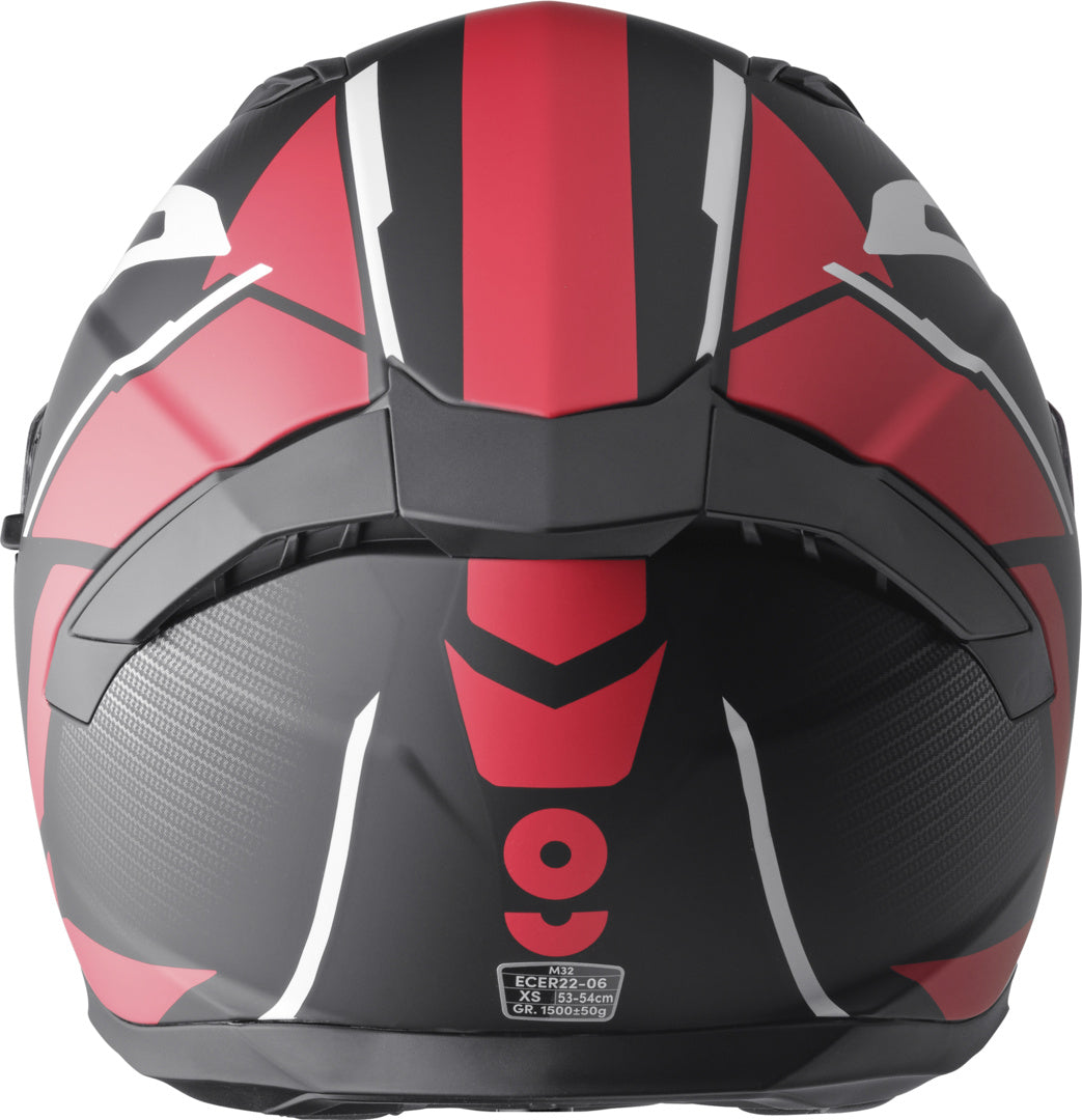 Gms Integralhelm Velox Graphic matt schwarz-rot-weiss