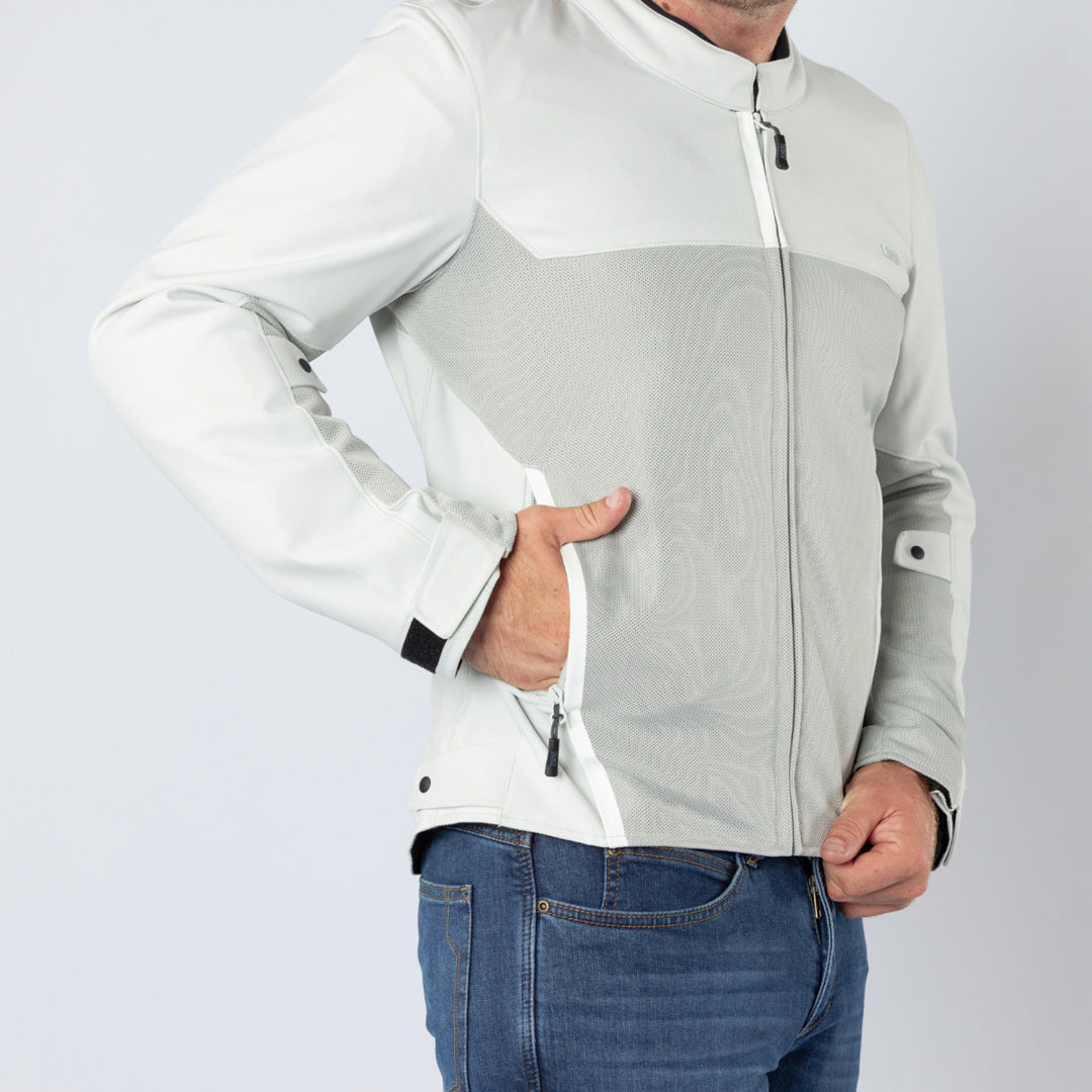 iXS Tour Jacke Oxy-Air hellgrau