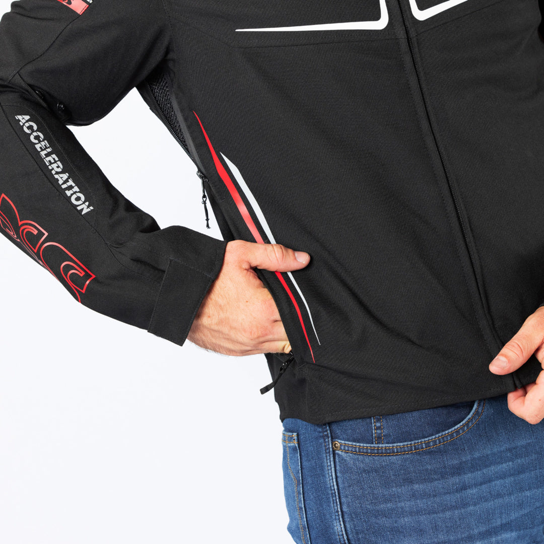 iXS Sport Jacke TS-Pro ST+ schwarz-rot