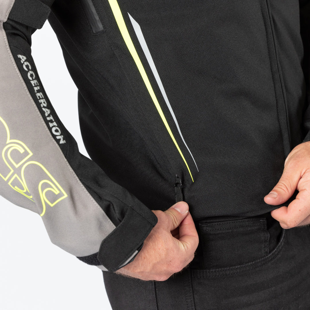 iXS Sport Jacke TS-Pro ST+ schwarz-grau-fluo gelb