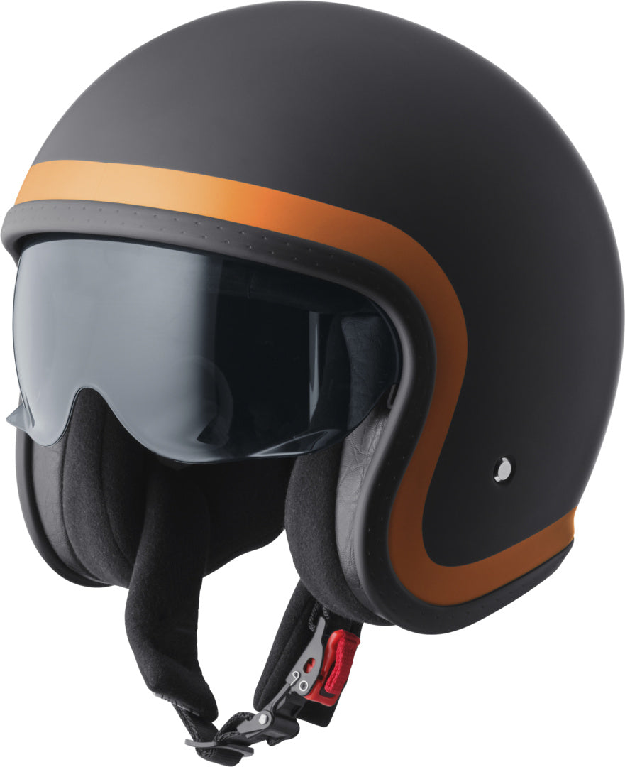 Gms Jethelm Ride matt schwarz-orange