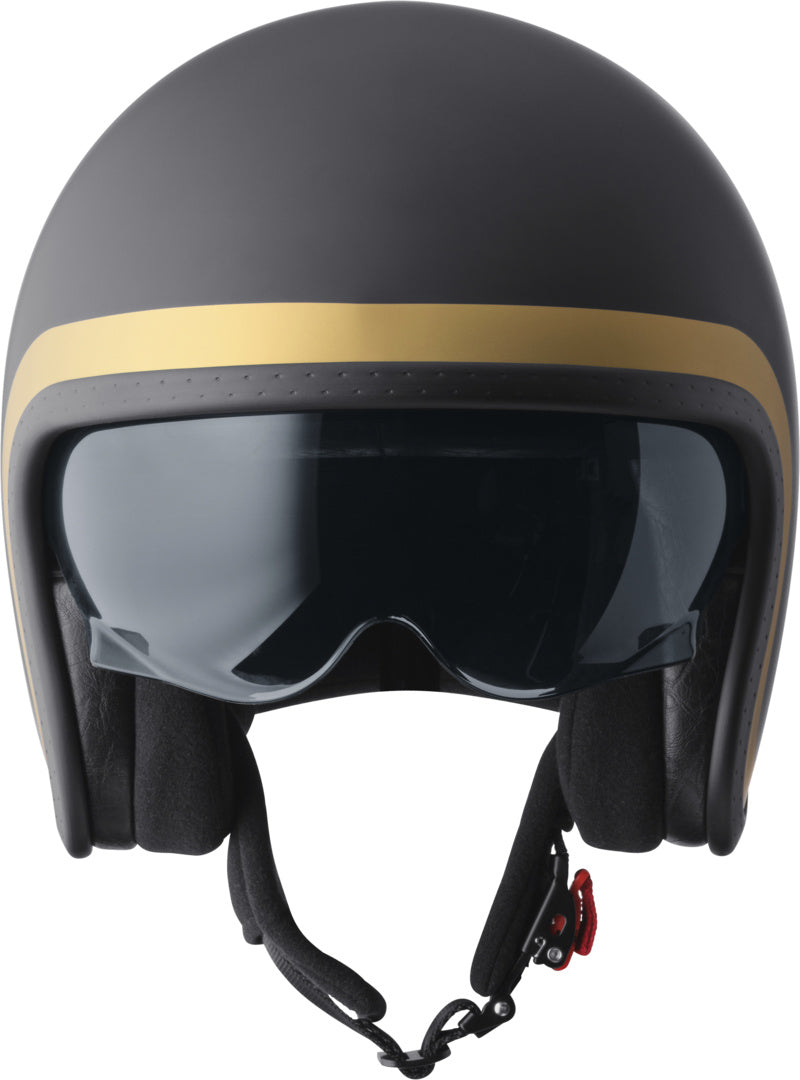 Gms Jethelm Ride matt schwarz-gold