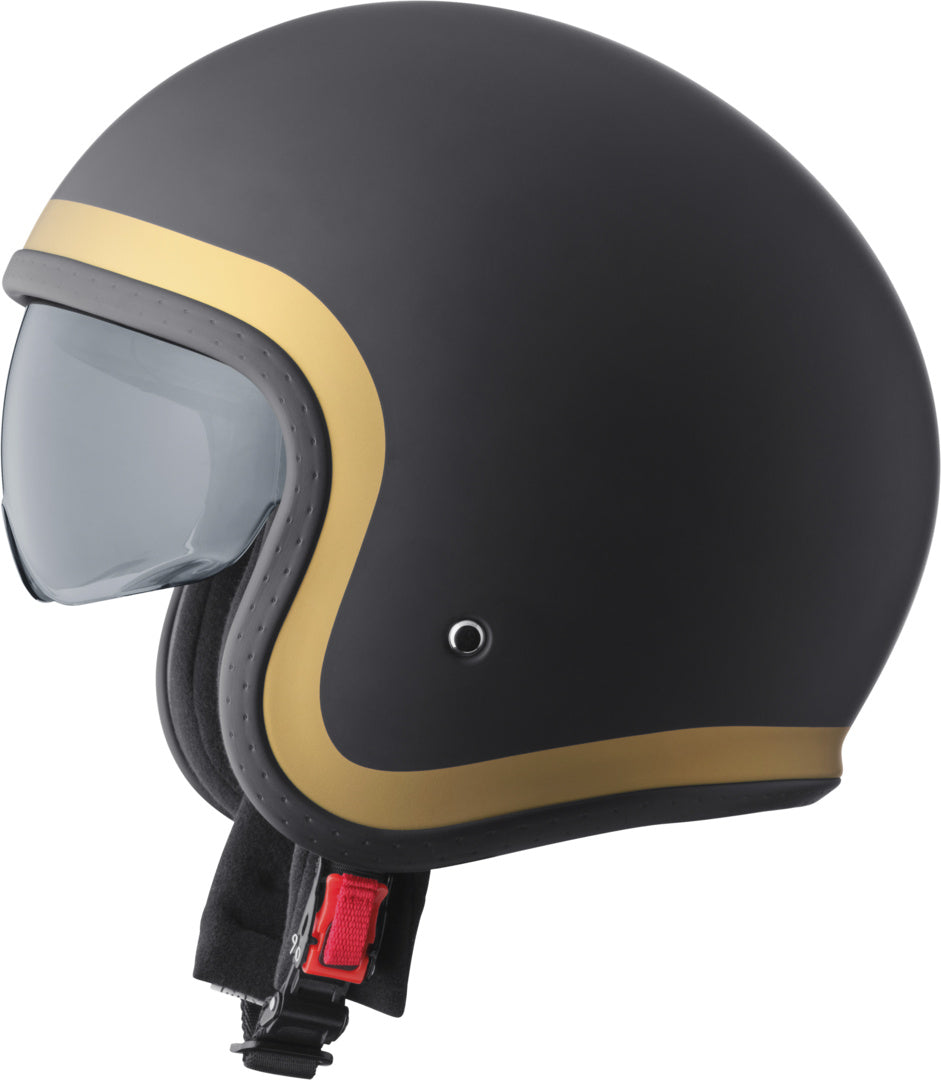 Gms Jethelm Ride matt schwarz-gold