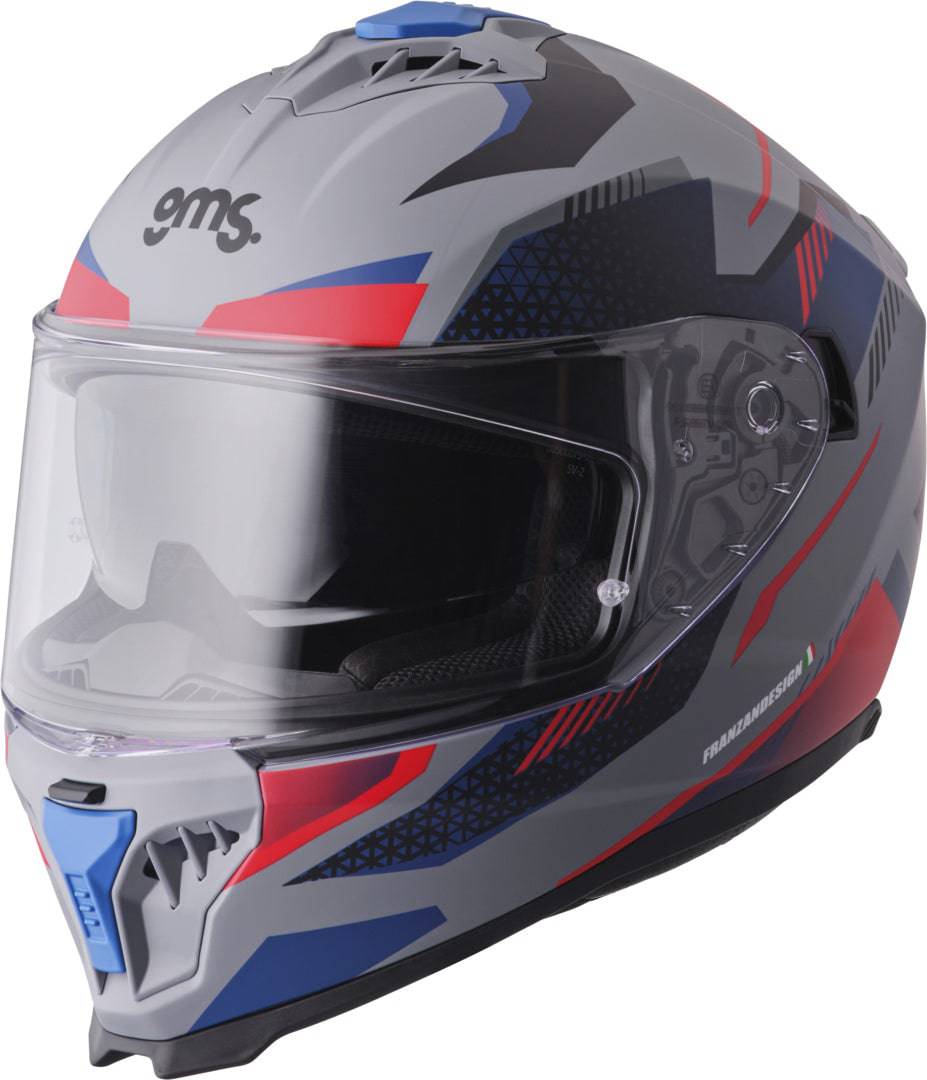 Gms Integralhem Gelero matt grau-blau-rot