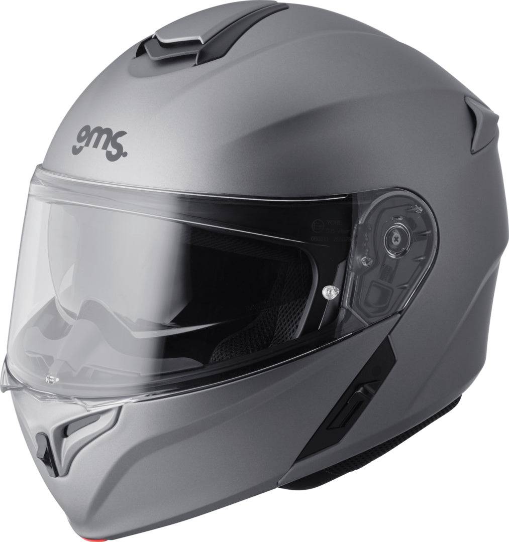Gms Klapphelm Aperio Titan matt, integralhelm mit klappbarem Visier und atmungsaktivem Design, in mattem Titan-Finish.