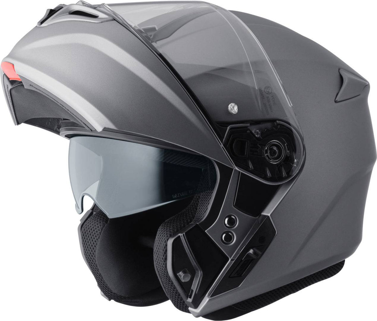 GMS Klapphelm Aperio Titan Matt, Integralhelm mit mattgrauer Oberfläche, bequemes Visier und aerodynamisches Design