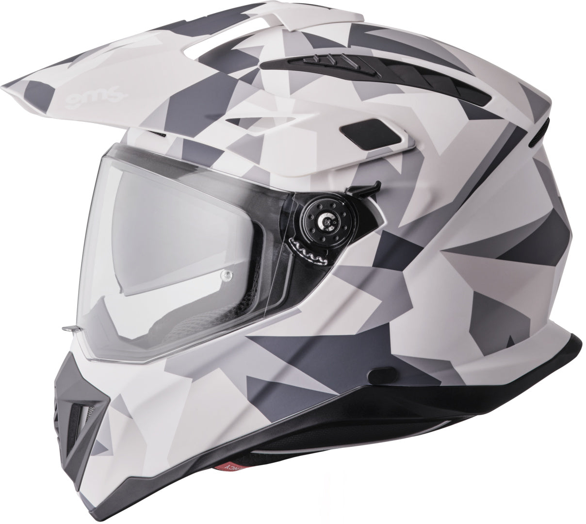 Gms Adventus Camo matt weiss-grau camo