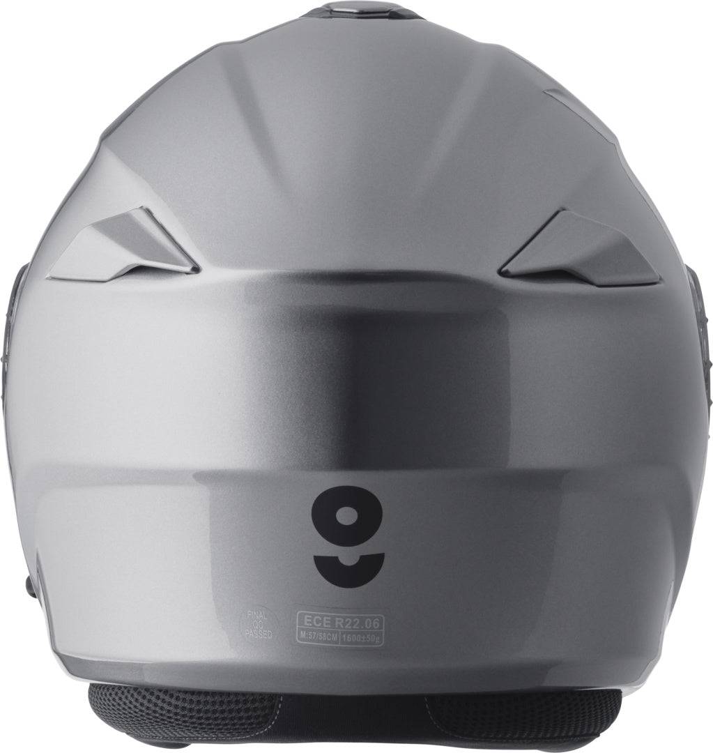 Gms Klapphelm Aperio Titan, Integralhelm mit klappbarem Visier und robustem Titan-Design, auf einem neutralen Hintergrund.