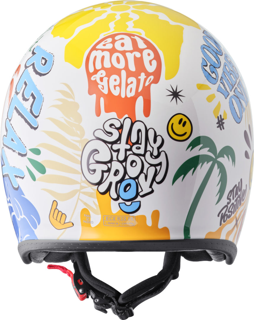 Gms Jethelm Ride & Surf weiss-gelb-blau summer vibes