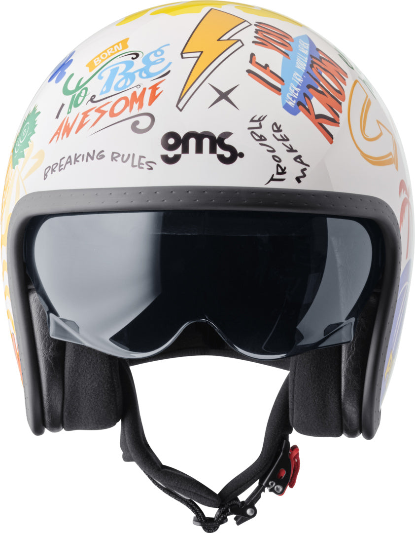Gms Jethelm Ride & Surf weiss-gelb-blau summer vibes