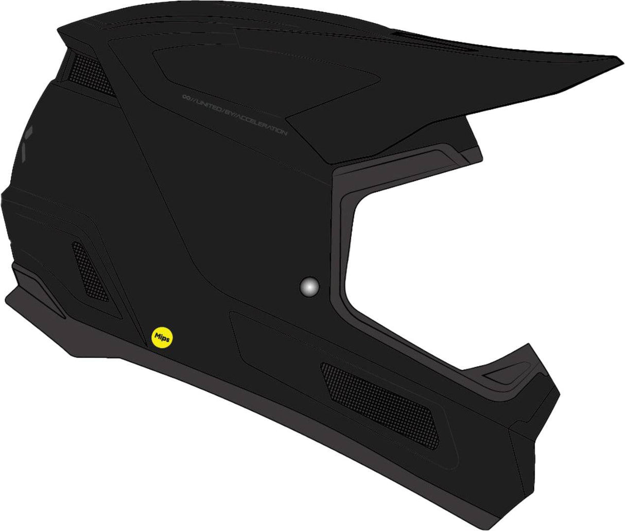 iXS Trigger MX 1.0 Chalky MIPS Integralhelm, weißer Motorradhelm mit MIPS-Technologie und Belüftungssystem, Sichtfeld und Polster.