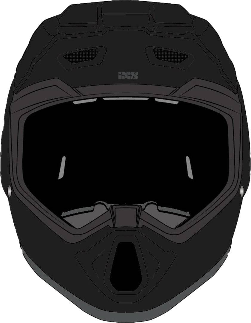iXS Trigger MX 1.0 Chalky MIPS Integralhelm mit Visier und Belüftungsöffnungen für Mountainbiking und Trails