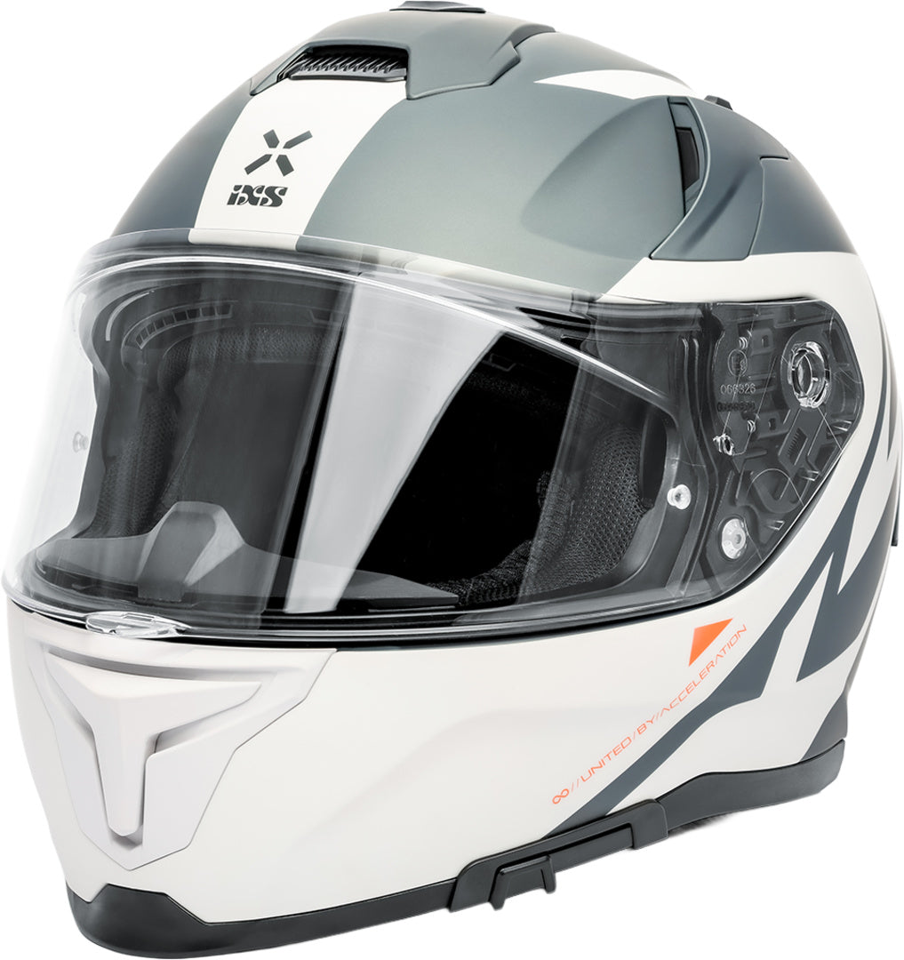 iXS Rapid 2.0 Grafik Integralhelm matt weiss-grau